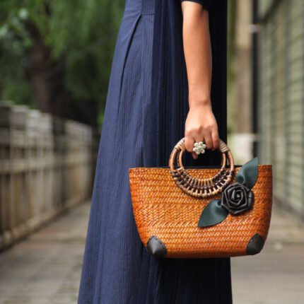 Thai rattan straw bag