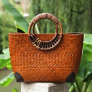 Thai rattan straw bag - Image 3